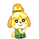 😨 Isabelle Animal Crossing animal crossing, isabelle, video game, imut, anjing, kartun whatsapp sticker