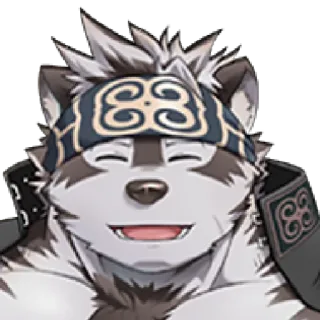 😄 furry, binatang, serigala, antropomorfik, karakter telegram sticker