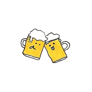 🍻 пиво, ура, праздник, напитки, вечеринка, мультфильм telegram sticker