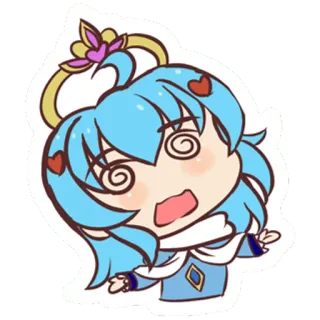 😵‍💫 Anime, Desenho animado, Chibi, Kawaii, Fofo, Animado telegram sticker