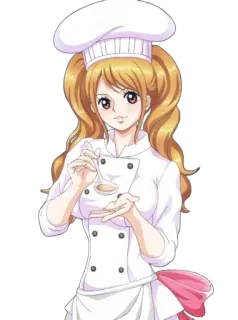 👨‍🍳 Charlotte Pudding One Piece anime, chef, cooking, dessert, character, manga, one piece telegram sticker