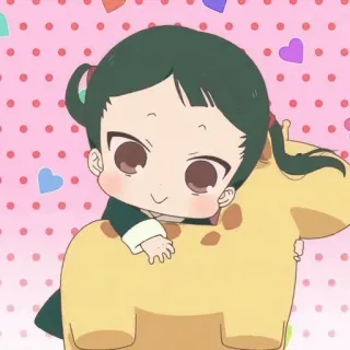 😁 Anime, Chibi, Dễ thương, Kawaii, Cô gái, Cưỡi, Hươu cao cổ telegram sticker