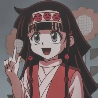 ⛓️ Alluka Zoldyck Hunter x Hunter Anime, Charakter, Alluka, Zoldyck, Hunter x Hunter, süß, Manga telegram sticker