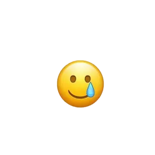 🙃 emoji, mặt cười, khuôn mặt, buồn, nước mắt, cảm xúc telegram sticker