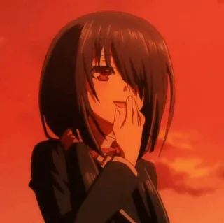 🍷 anime, girl, school uniform, portrait telegram sticker