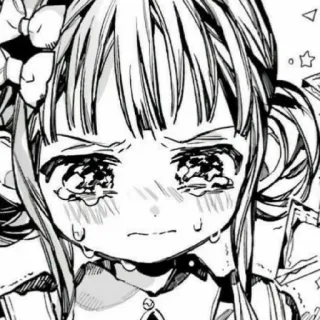 🥺 Anime, Menangis, Sedih, Manga, Hitam putih, Emosional whatsapp sticker