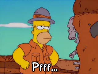 🙄 Homer Simpson The Simpsons Pfff... ホーマー・シンプソン, アニメ, ザ・シンプソンズ, アニメーション, pfff telegram sticker