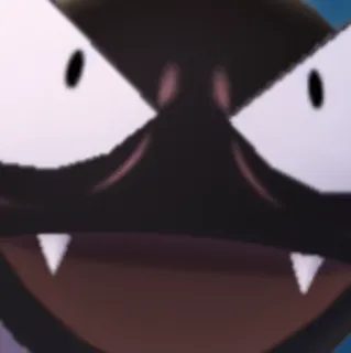 😂 Gastly Pokemon pokemon, gastly, fantasma, roxo, rosto, monstro telegram sticker