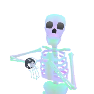 ⌚ scheletro, fantasma, spaventoso, Halloween whatsapp sticker