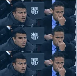 😐 Neymar футбол, игрок, спорт, Неймар, скамейка запасных telegram sticker