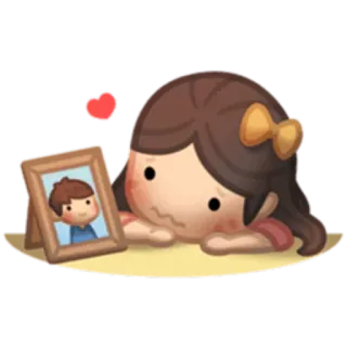 😩 liefde, verdrietig, koppel, cartoon, relatie, ik mis je telegram sticker