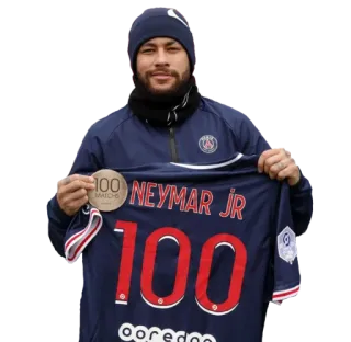 💯 Neymar NEYMAR JR Neymar Jr, football, sport, athlète, PSG telegram sticker