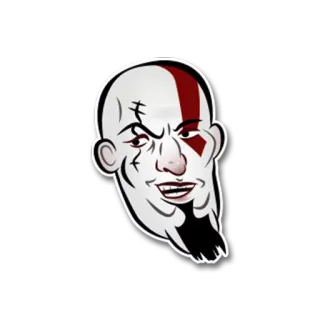 😀 Kratos God of War 크레토스, god of war, 비디오 게임, 캐릭터 telegram sticker