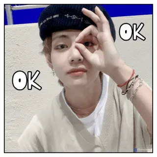 👌 OK kpop, niedlich, ok, geste, idol, person, promi telegram sticker