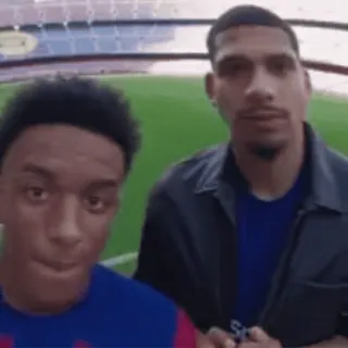 😉 Alejandro Balde and Ronald Araujo FC Barcelona telegram sticker