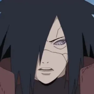 🗝 Madara Uchiha Naruto anime, manga, uchiha, sharingan, villain telegram sticker