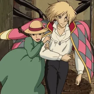 🐇 Howl Howl's Moving Castle Anime, Película, Fantasía, Studio Ghibli telegram sticker