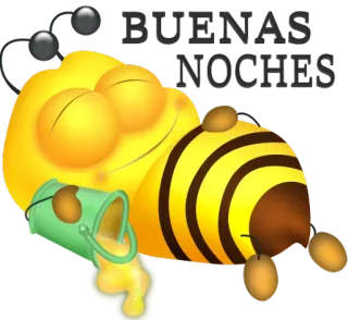 😴 BUENAS NOCHES ape, dormire, miele, buonanotte, cartone animato whatsapp sticker