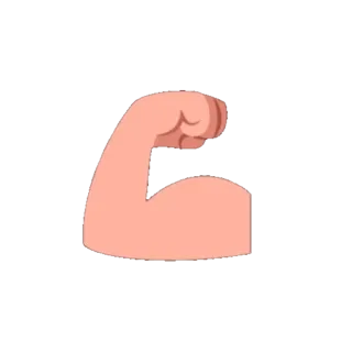 💪 brazo, músculo, flexionar, culturismo, fuerza, poder whatsapp sticker