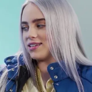 💧 Billie Eilish นักร้อง, เพลง, คนดัง, ป๊อป telegram sticker