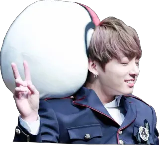 ⚡ person, peace sign, male, kpop, singer, celebrity telegram sticker