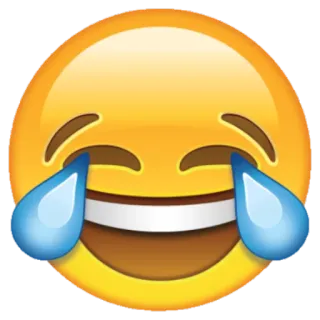 😂 emoji, laughing, tears, lol, funny, happy telegram sticker