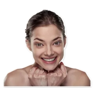 😄 mujer, retrato, persona, sonrisa, cara telegram sticker