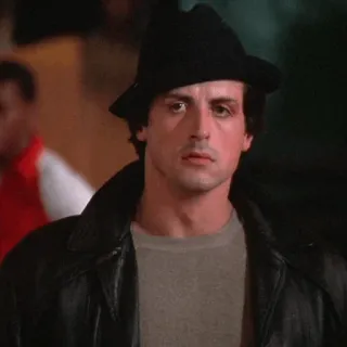 🌑 Rocky Balboa Rocky boxer, sports, movie, sylvester stallone, hat telegram sticker