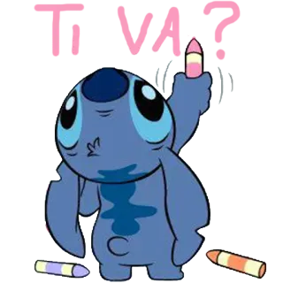 🐨 Stitch Lilo & Stitch Ti va? stitch, lilo and stitch, disney, cartoon, alien, cute telegram sticker