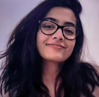 ☺️ femme, portrait, personne, lunettes, visage, selfie telegram sticker
