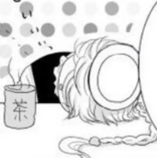 😴 茶 tea, drink, beverage, cartoon, sleep telegram sticker