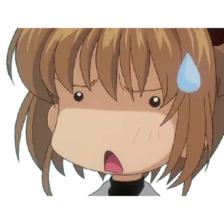 🎈 Anime, Reazione, Scioccato, Confuso, Cartoni animati telegram sticker