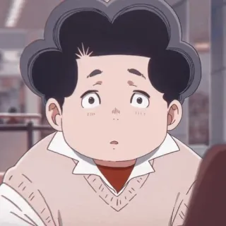 😳 anime, kreskówka, postać, chłopak telegram sticker