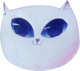 🥰 gato, animal, lindo, pegatina, dibujo telegram sticker