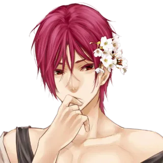 🤔 Anime, Mangá, Personagem, Arte, Retrato whatsapp sticker