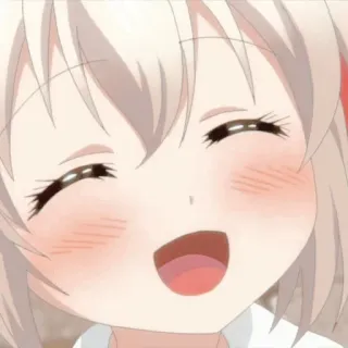 🦩 Anime, Carino, Felice, Ragazza, Sorridendo, Manga whatsapp sticker