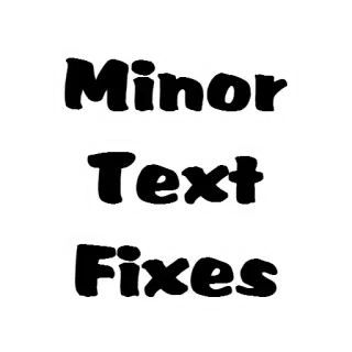 😊 Minor Text Fixes text, minor, fixes, sticker telegram sticker