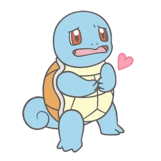 💬 Squirtle Pokemon Squirtle, Pokemon, turtle, heart telegram sticker