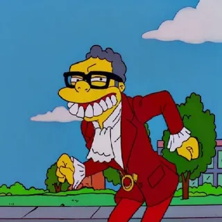😬 Moe Szyslak The Simpsons Moe, Simpsonowie, Kreskówka, Postać, Animacja, Serial TV telegram sticker