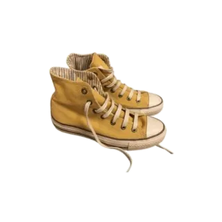 👟 schuhe, sneakers, canvas, schuhwerk, gelb whatsapp sticker