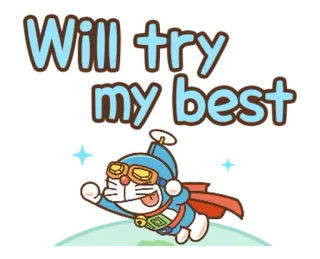 Animated Doraemon Keigo Stickers @moe_sticker_bot whatsapp stickers
