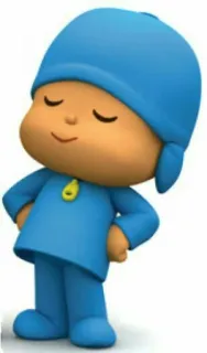 😌 Pocoyo cartoon, personage, pocoyo, kinderen, kinderen telegram sticker