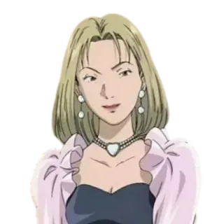 🙂 Eva Heinemann Monster Anime, Kobieta, Blondynka, Postać, Portret telegram sticker