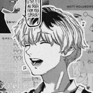 😂 THIS IS AN ORDER FROM YOUR SUPERIOR! Anime, Manga, Befehl, Superior, Sprechblase telegram sticker