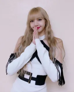 🙏 Lisa mulher, cantora, kpop, blackpink, idol, lisa, música whatsapp sticker