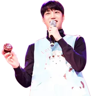 🍩 Let's Cat gatto, kpop, asiatico, idol, cupcake, dolce, microfono whatsapp sticker