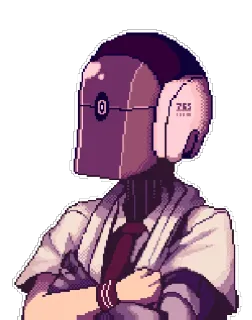 📡 robot, pixel art, android, personaggio, intelligenza artificiale telegram sticker