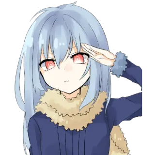🥲 Rimuru Tempest That Time I Got Reincarnated as a Slime Anime, Slime, Isekai, Rimuru Tempest, Manga whatsapp sticker