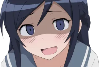 😅 anime, girl, cartoon, character, expression telegram sticker