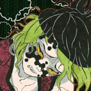 💚 Gyokko Demon Slayer Anime, Demônio, Monstro, Vilão telegram sticker